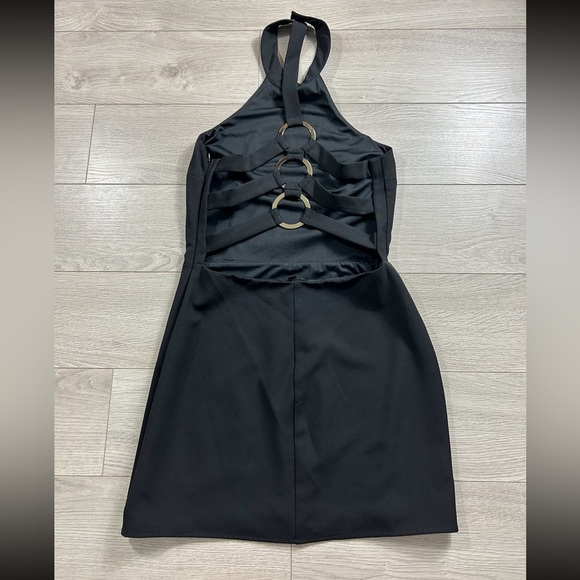 Revolve NBD Black Halter Neck Mini Dress - Picture 4 of 12